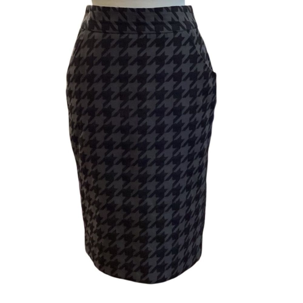 Worthington Houndstooth Pencil Skirt Size 4 - Picture 4 of 12